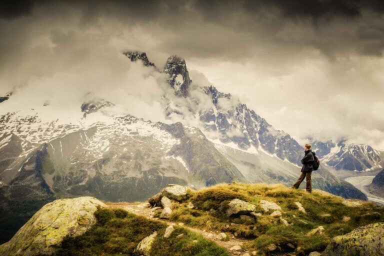 Swinging across the top of Europe in Chamonix