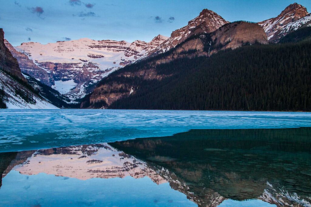 Lake Louise at sunrise