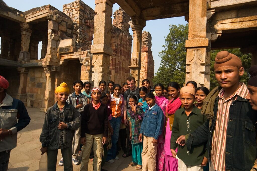 Ade at Qutb Minar