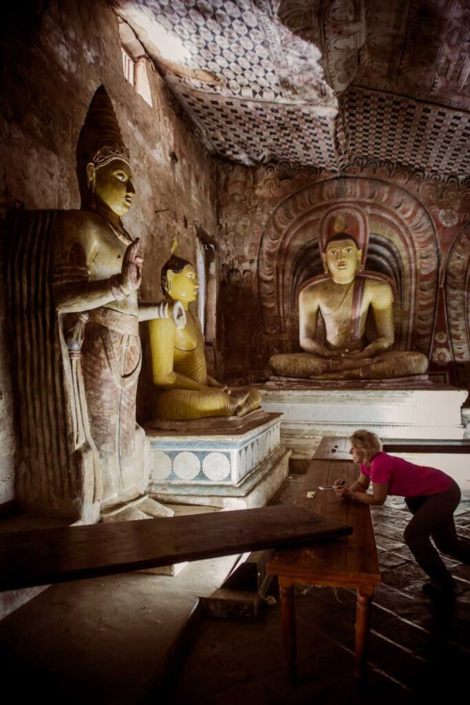 Inside Dambulla Cave