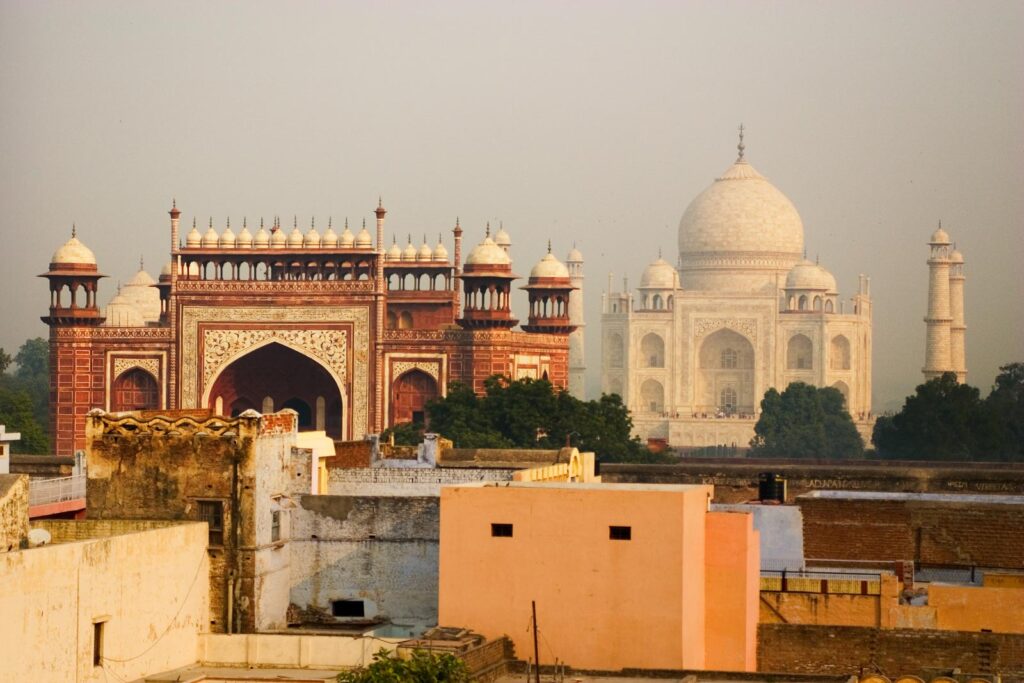 View from our hotel Agra