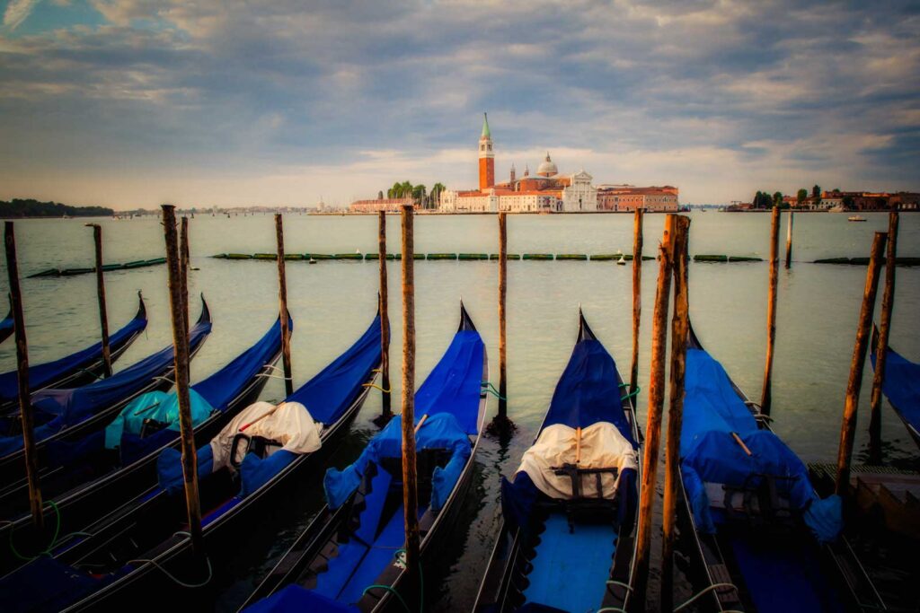 Gondolas in Venice