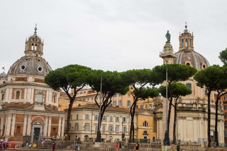 Caught in the rain in Rome