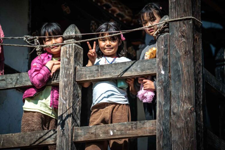 Feeling blessed at a home visit in Bhutan